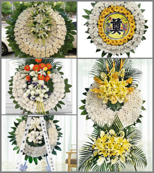 安徽阜阳市颍泉区伍明镇青龙村花圈速递